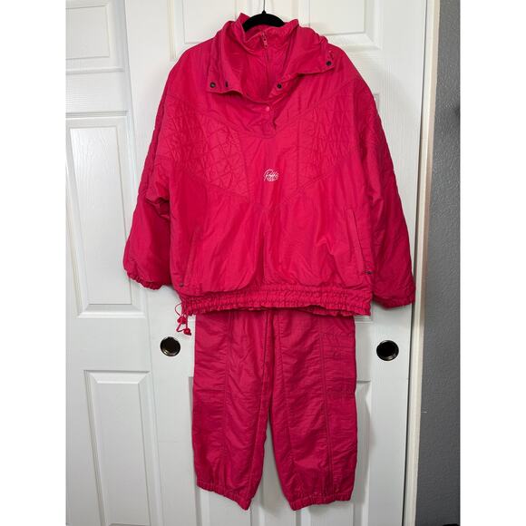 Vintage Robbe Skiwear Women's Pink Jacket & Pants Set Size M - Picture 1 of 12